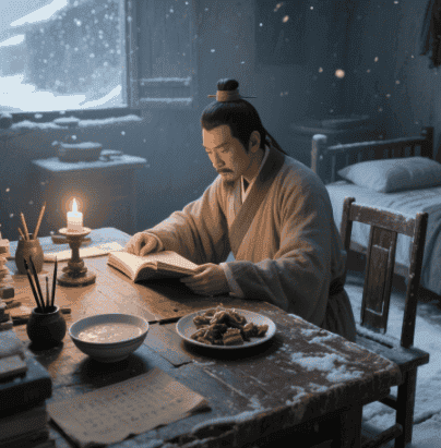范仲淹苦读
