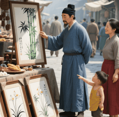 郑板桥卖画