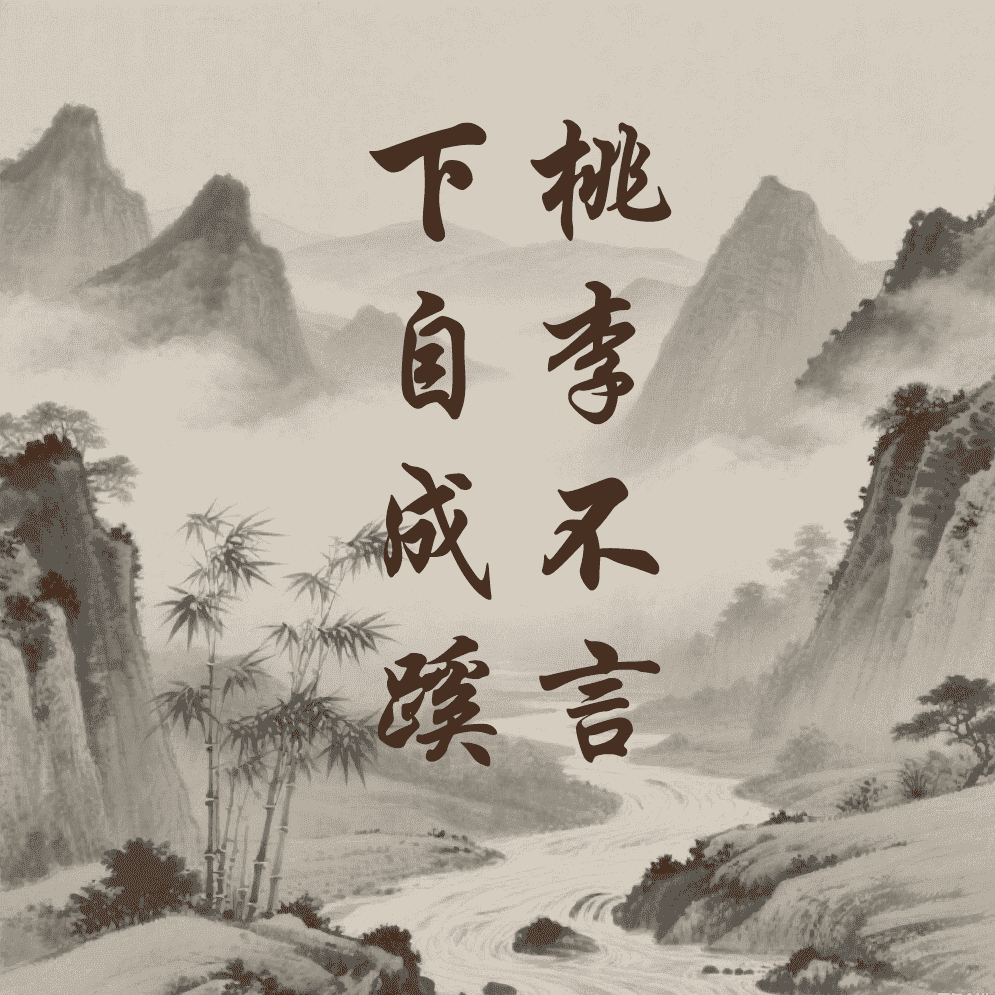 桃李不言，下自成蹊