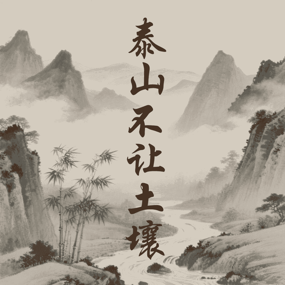 泰山不让土壤
