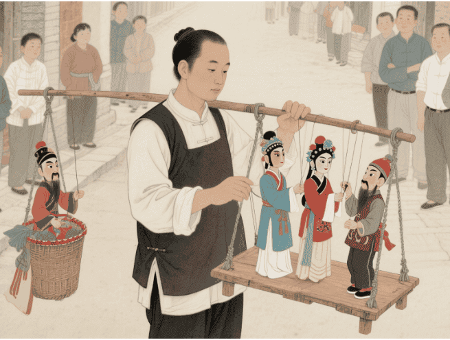 肩担木偶戏