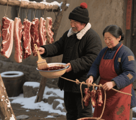 大雪腌肉