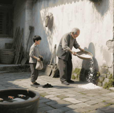 撒石灰和撒蜃炭