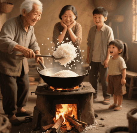 雨水占稻色