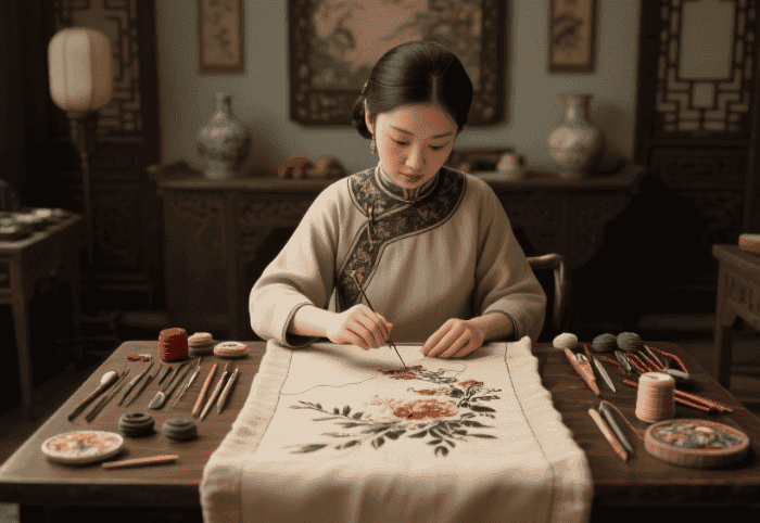 常州乱针绣