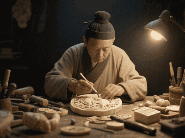 常州象牙浅刻