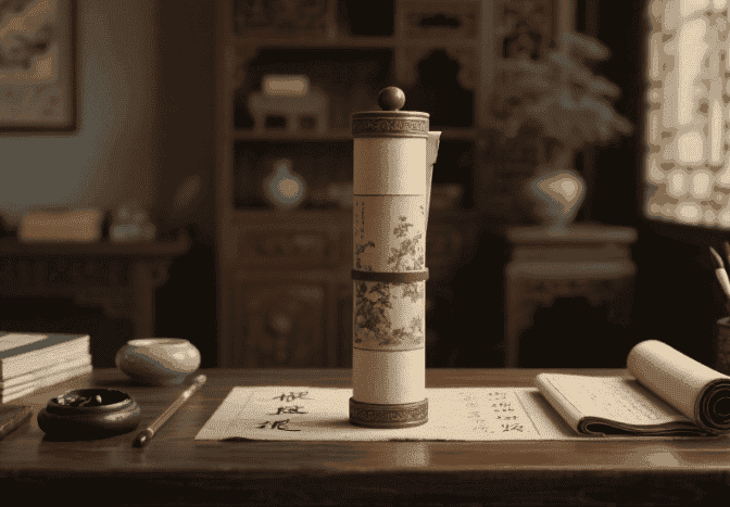 圆筒锦盒
