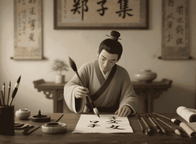 郑集毛笔