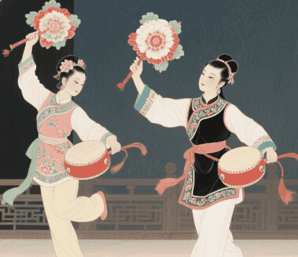 宝应三人花鼓