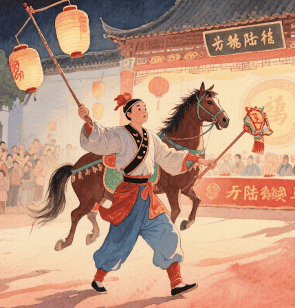 陆墟马灯