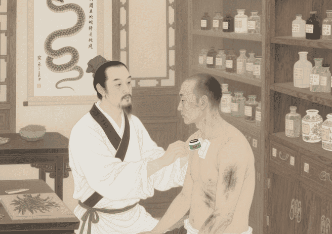 周氏蛇胆疮膏敷疗法